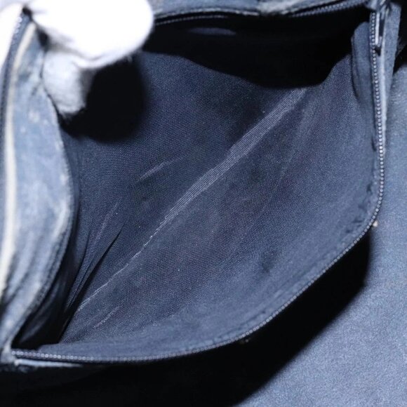 GUCCI GG Supreme Sherry Line Boston Bag PVC Navy Red gold Auth 138290 - Picture 13 of 16